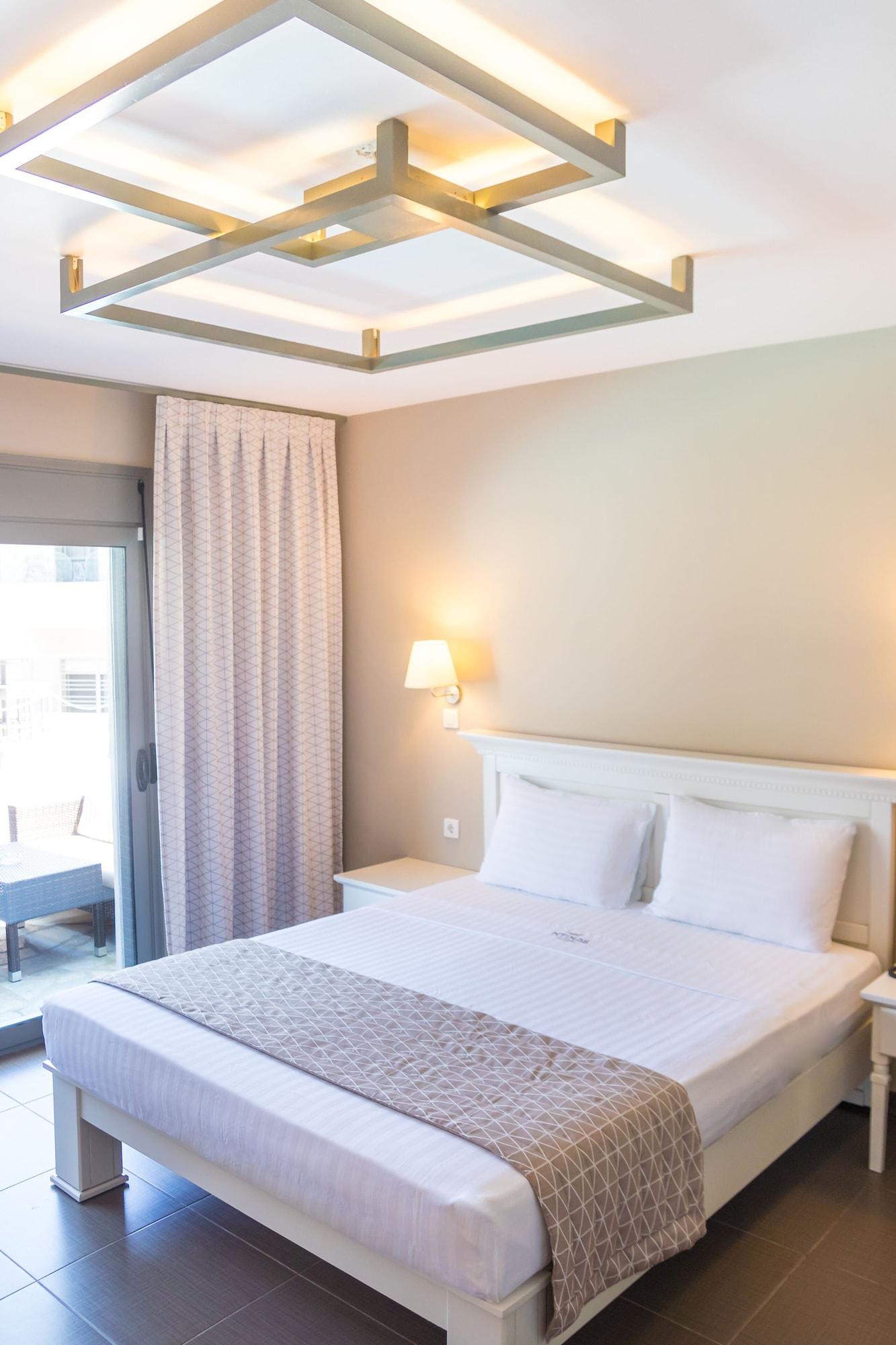 Ntinas Villa With Sea View สกาลา โปเตมิอัส ภายนอก รูปภาพ