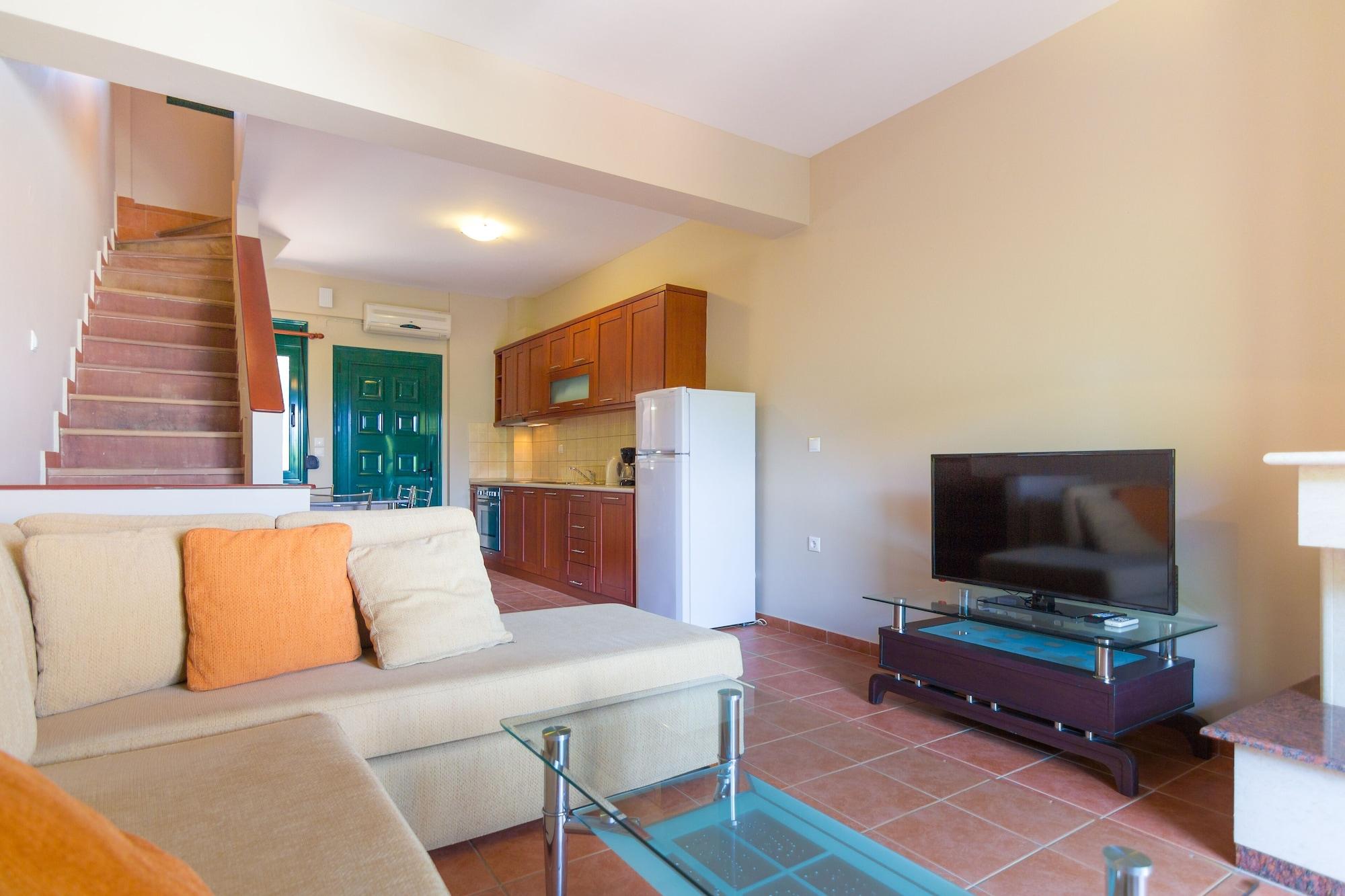 Ntinas Villa With Sea View สกาลา โปเตมิอัส ภายนอก รูปภาพ