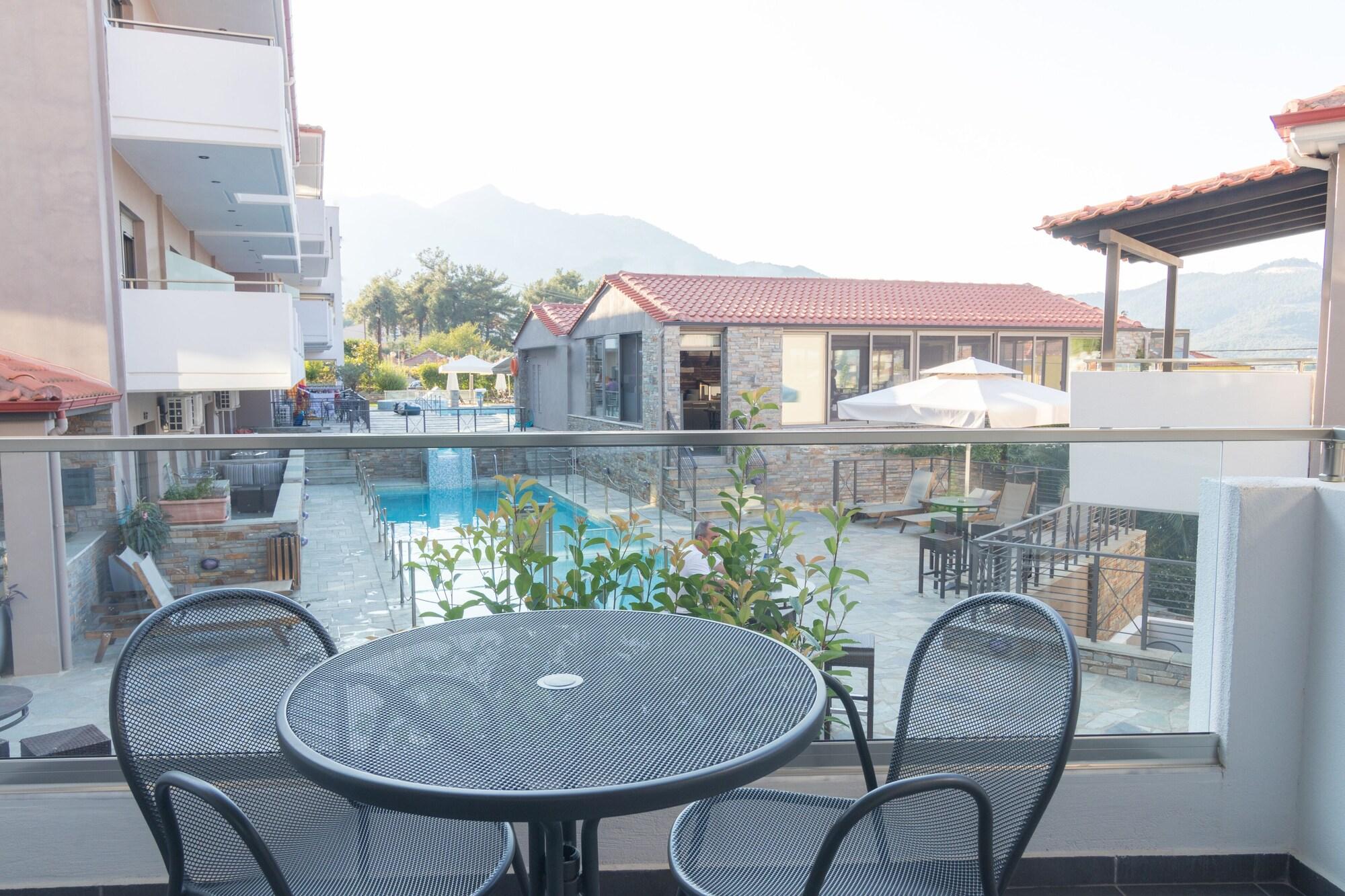 Ntinas Villa With Sea View สกาลา โปเตมิอัส ภายนอก รูปภาพ