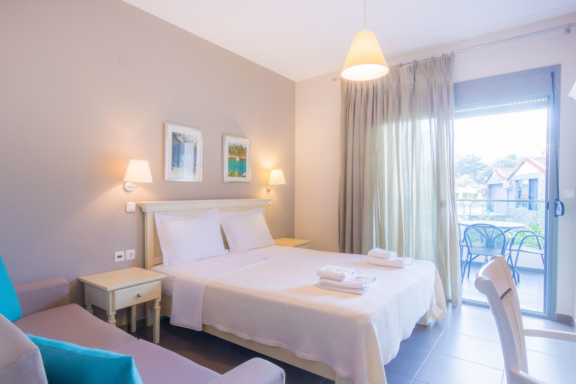 Ntinas Villa With Sea View สกาลา โปเตมิอัส ภายนอก รูปภาพ