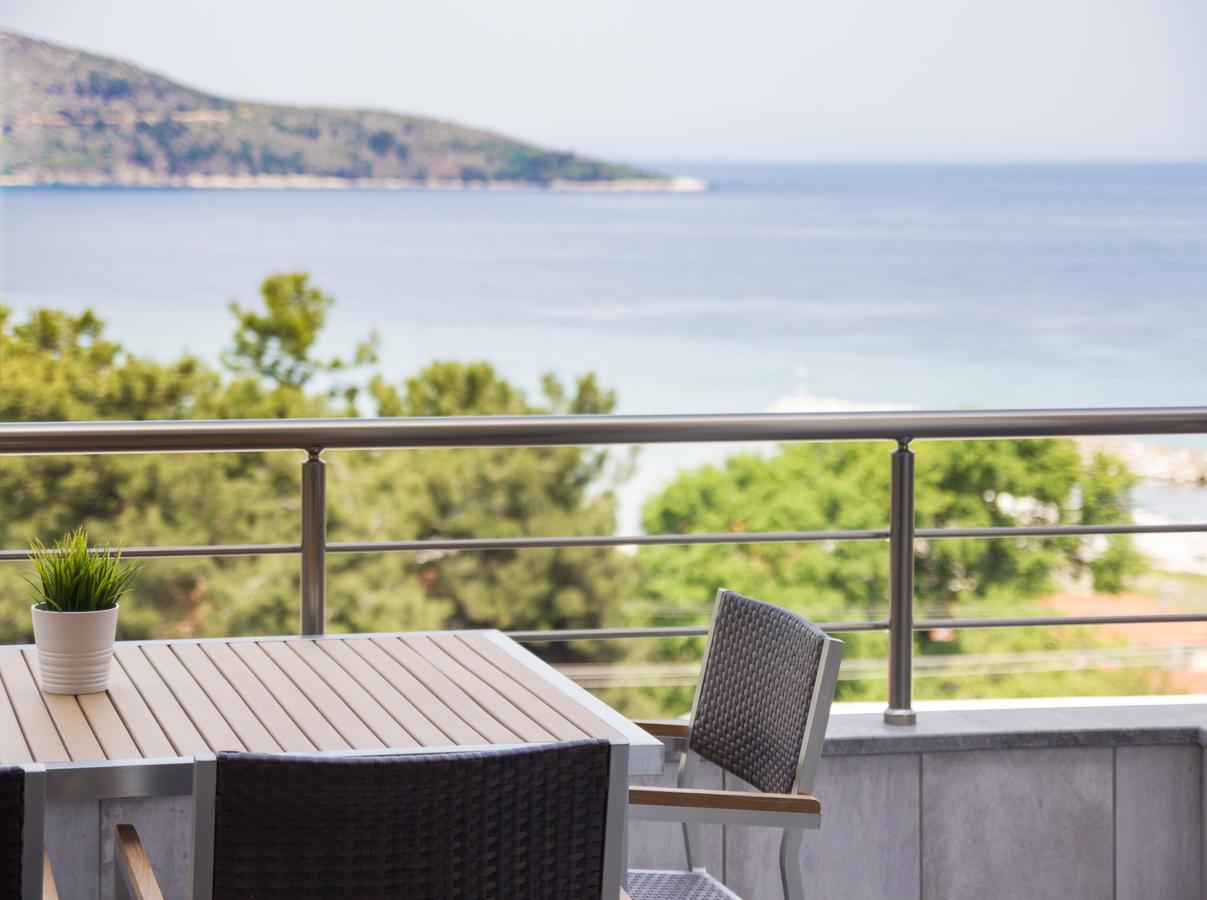 Ntinas Villa With Sea View สกาลา โปเตมิอัส ภายนอก รูปภาพ