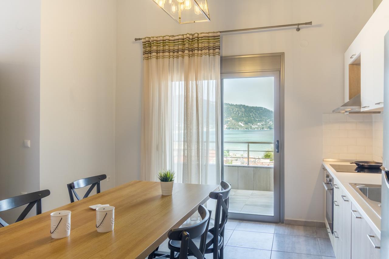 Ntinas Villa With Sea View สกาลา โปเตมิอัส ภายนอก รูปภาพ