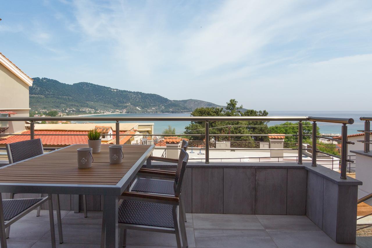 Ntinas Villa With Sea View สกาลา โปเตมิอัส ภายนอก รูปภาพ