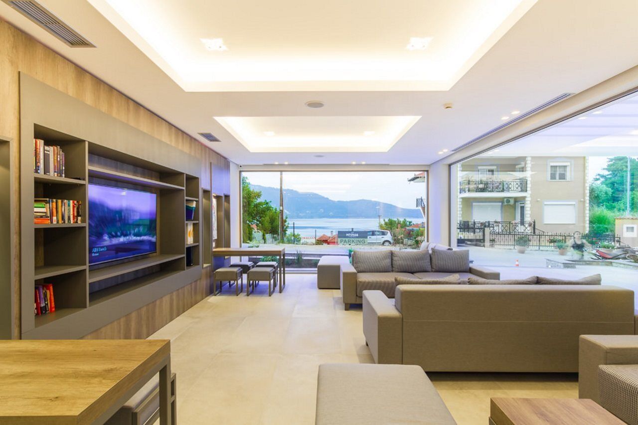 Ntinas Villa With Sea View สกาลา โปเตมิอัส ภายนอก รูปภาพ